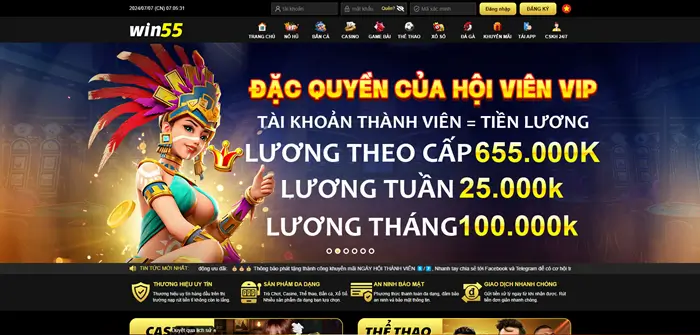 Đăng nhập 11111win55.Com mỗi ngày nhận thưởng hấp dẫn